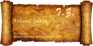 Tolvaj Zella névjegykártya